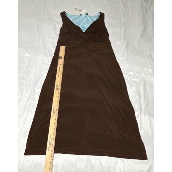 NWT  B. MOSS  STRETCH Brown Sleeveless DRESS Size 10 Made In‎ USA 100% Polyester - Picture 9 of 10